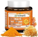 HERBOGANIC Gurkemeje Moss Gummies - Naturlig kost og herbal supplement til hud og energi støtte med Sea Moss, Boost immunsystem - 60 gummies