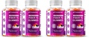 Vitamatic Prebiotic Fiber Gummies for Adults – 4 Pack (Total 120 Gummies) 7g Fiber per Serving | Extra Strength | Zero Sugar Added | Pectin-Based | Digestive Health & Regularity Support