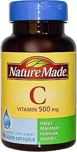 Nature Made C-vitamin 500 Mg bløddele, 60- greve