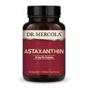 Dr. Mercola Organic Astaxanthin - 12 mg Astaxanthin - Kraftfuld Antioxidant Support - Organic Microalger Extract - Non- GMO, Gluten- Free & Soy- Free - 30 kapsler (30 Servere)
