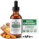 Leefy Organics PRANA - The Original Organic Liquid Turmeric Curcumin and Ginger Extract with Black Pepper