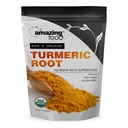 Amazing Food Turmeric Root Powder | 1 Lb | USDA Certified Organic Supplement | Vegan | Non-GMO | Gluten Free | Made in USA