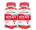 Justified Laboratories (2 Pack Keto Rush Keto ACV Gummies Advanced Formel 1000MG Powder B12 Vegan Non GMO 120 Gummys