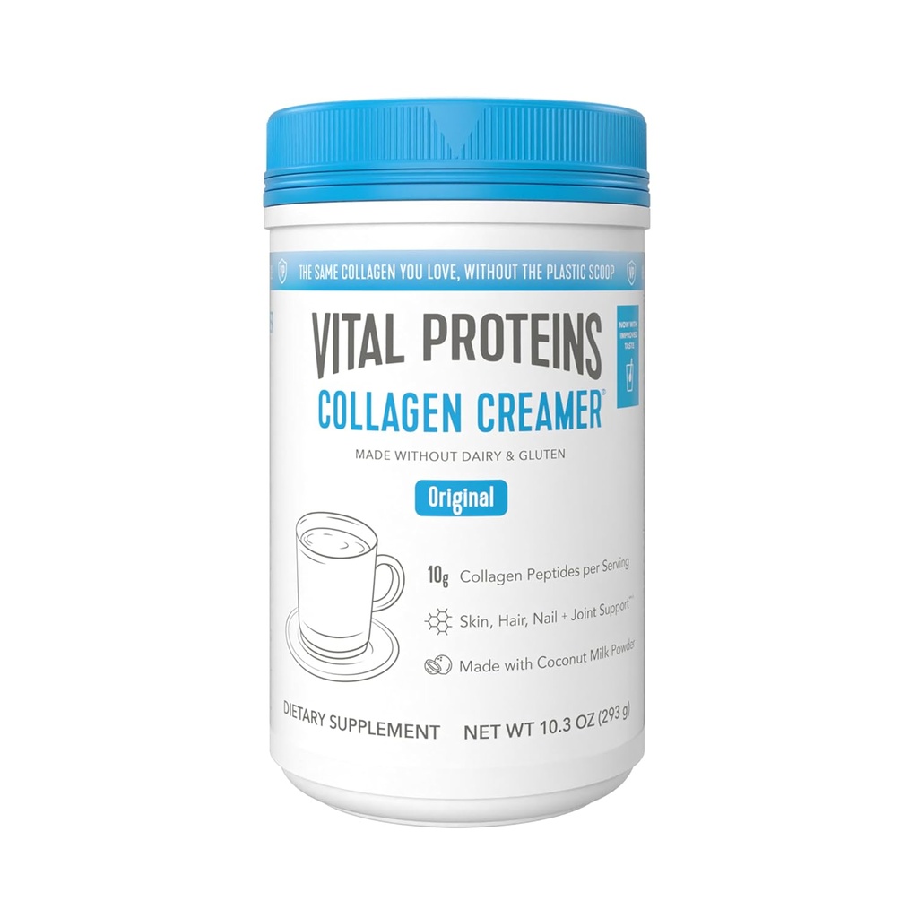 Vital Proteins Collagen Peptider Powder - Original Coffee Creamer til hår, hud & negle Support, 10.3 Oz