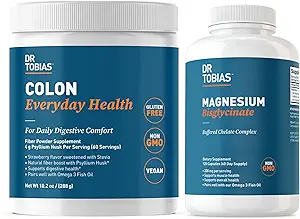 Dr. Tobias Colon Everyday Health & Magnesium Bisglycinate - Digestive Comfort and Support for Muscle & Bone Health, Vegan, Non-GMO