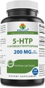 Brieofood 5- HTP 200mg per servering - 240 kapsler - 5- Hydroxytryptophan for sund afvænning - 3. part Lab Testet