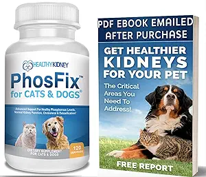PhosFix for katte & hunde: Phosphorus Binder for katte & hunde til at støtte normale Phosphorus Niveauer og Nyrefunktion, Chitosan for Gendannelse Nyrehelbred naturligt. Et særligt nyretillæg
