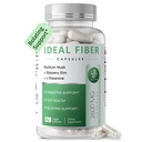 Fiber Supplement Capsules-Psyllium Husk Powder 1500mg & Slippery Elm for Digestive Health & Regularity,Effortless Bowel Movements-Natural Prebiotic Fiber,Non-GMO-Gentle Daily Fiber,Women & Men-120Caps
