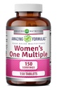 Amazing Formulas Women 's One Multivitamin Supplemented 124; Food Based Measures 124; 150 tabletter Measures 124; Perfect Blend of Vitamin, Minerals & Probiotics Measures 124; Non- GMO Measures 124; Gluten- Free Measures 124; Made in USA