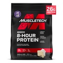 MuscleTech Platinum 8- Hour Protein Powder - 7 Premium Protein Kilder med Whey & Casein Protein for Øget Lean Muscle, Styrke & Forbedret Inddrivelse - Vanilla Cake, 50 Servere