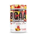 Musclesport BCAA Revolution Aminosyrepulver supplement til mænd og kvinder - Intra træning uddannelse kompleks - Recovery Supplements (Jordbær Lemonade, 30 Servere)