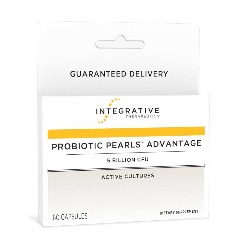 Integrative Therapeutics Probiotic Pearls Advantage - Gut Health Support with Lactobacilli & Bifidobacteria* - Non-Refrigerated - True Delivery Technology - 60 Capsules (60 Servings)