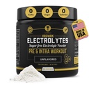 HRDWRK - Electrolytes Powder Keto Hydration Sugar Free with Magnesium, Kalium and Natrium - 100 Servere - 124; Boost Endurance og reducere træthed med denne Elektrolytes supplement - Maksimal hydrering