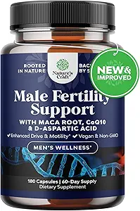 Præconcive mandlige reproduktive supplement - reproduktive celler sundhed med CoQ10, Maca Root, methylfolat & D-aspartasyre - Herre conceive celler Count support til ham, 180 Count