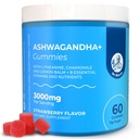 DR. MORITZ Ashwagandha Gummies for Calm, Relaxation, and Immune Support - Ashwagandha for Women and Men - with L-Theanine - Sugar Free and Non-GMO (60 Count)