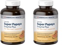 American Health Enzymes Chewable Super Papaya Enzyme Plus 360 tabletter (pakke med 2)