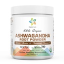 Certified Organic Ashwagandha Root Powder 8Oz -1/2Lb. Enhances Overall Health. 100% Pure Natural Herbal Supplement. No GMO. Gluten Free. Raw, Fresh and Original Withania somnifera.