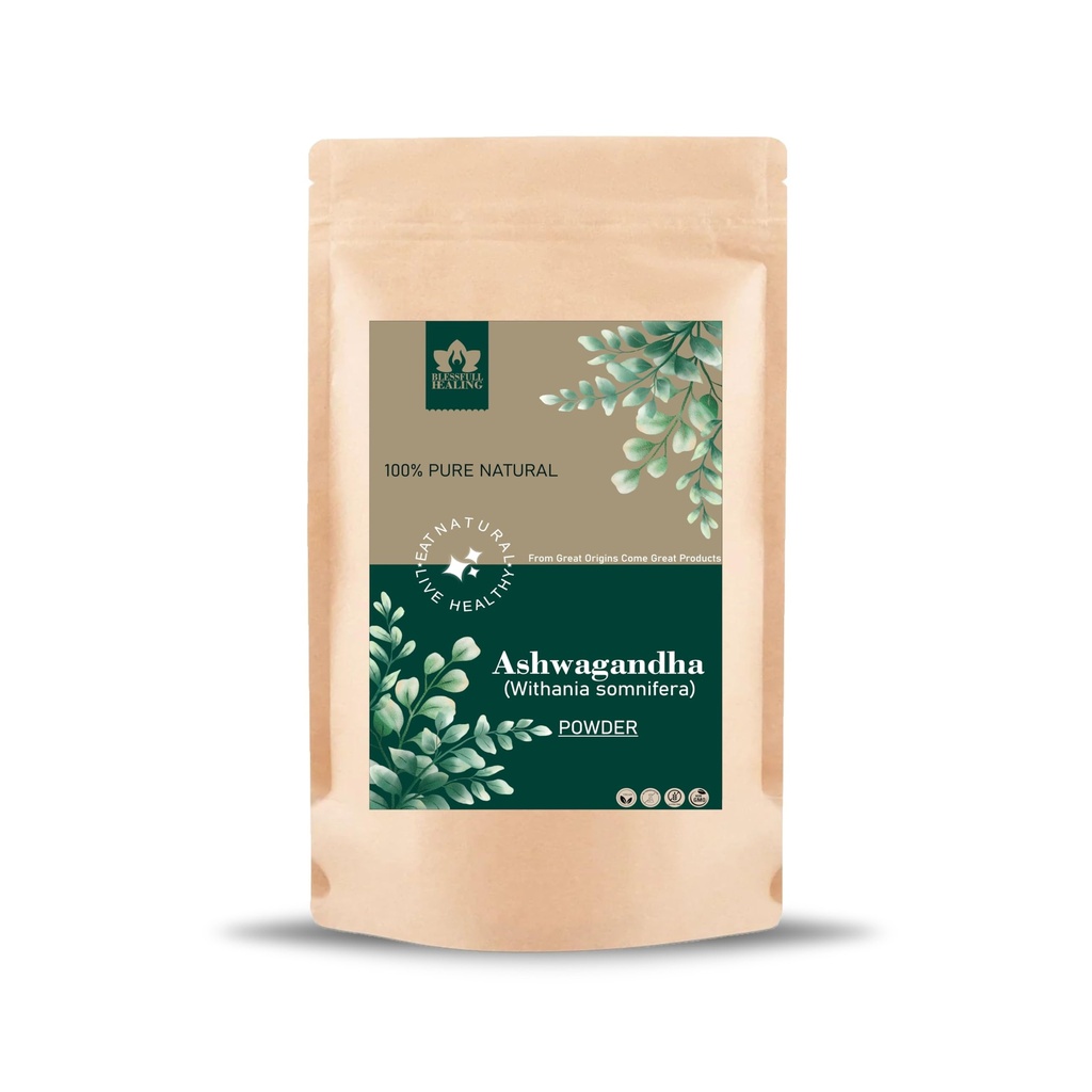 Blessfull Healing Ashwagandha (Withania Somnifera) Powder 100% Pure Natural 100 Gram / 3.52 oz