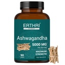 Ashwagandha Tablets 5000mg- 90 Count, Indian Ginseng, Ashwagandha Ayurvedic Supplement, Vegan & Paraben Free, No Preservative, Non-GMO - 90 Tablets (Pack of 1)