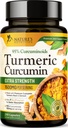 Turmeric Curcumin Supplement 1500mg - Organic Tumeric & BioPerine Black Pepper for Best Absorption with 95% Curcuminoids, Nature's Joint & Immune Support, Non-GMO, Bottled in USA - 240 Capsules