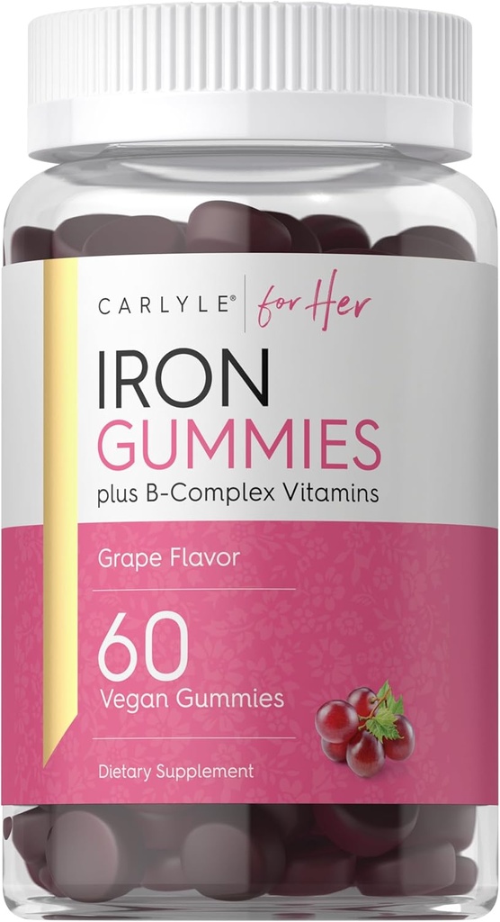 Carlyle Iron Gummies Note 124; Plus B- Complex Vitamines