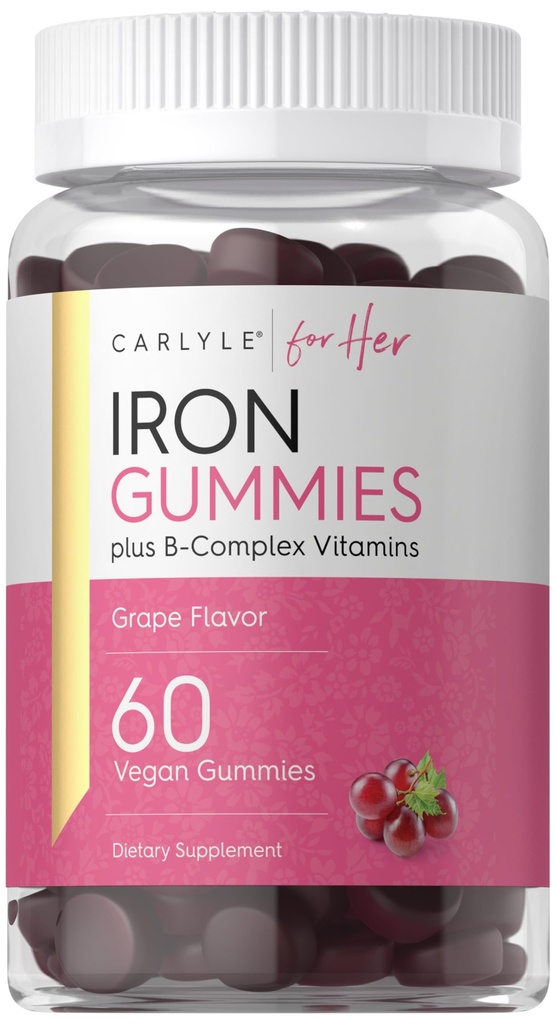 Carlyle Iron Gummies Note 124; Plus B- Complex Vitamines