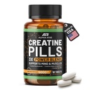 Creatine Pills for Men | 90 Tablets | High Dose 5g Daily | 3X Power Blend - Monohydrate, AKG & Pyruvate | No Powder | Non-GMO