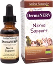 Amber NaturalZ DermaNERV Herbal supplement til hunde, katte, fugle, kaniner, og Guinea svin szág 124; Understøtter centrale nervesystem sundhed & Balanceret Opførsel 124; Naturlig støtte til sunde nerve funktioner