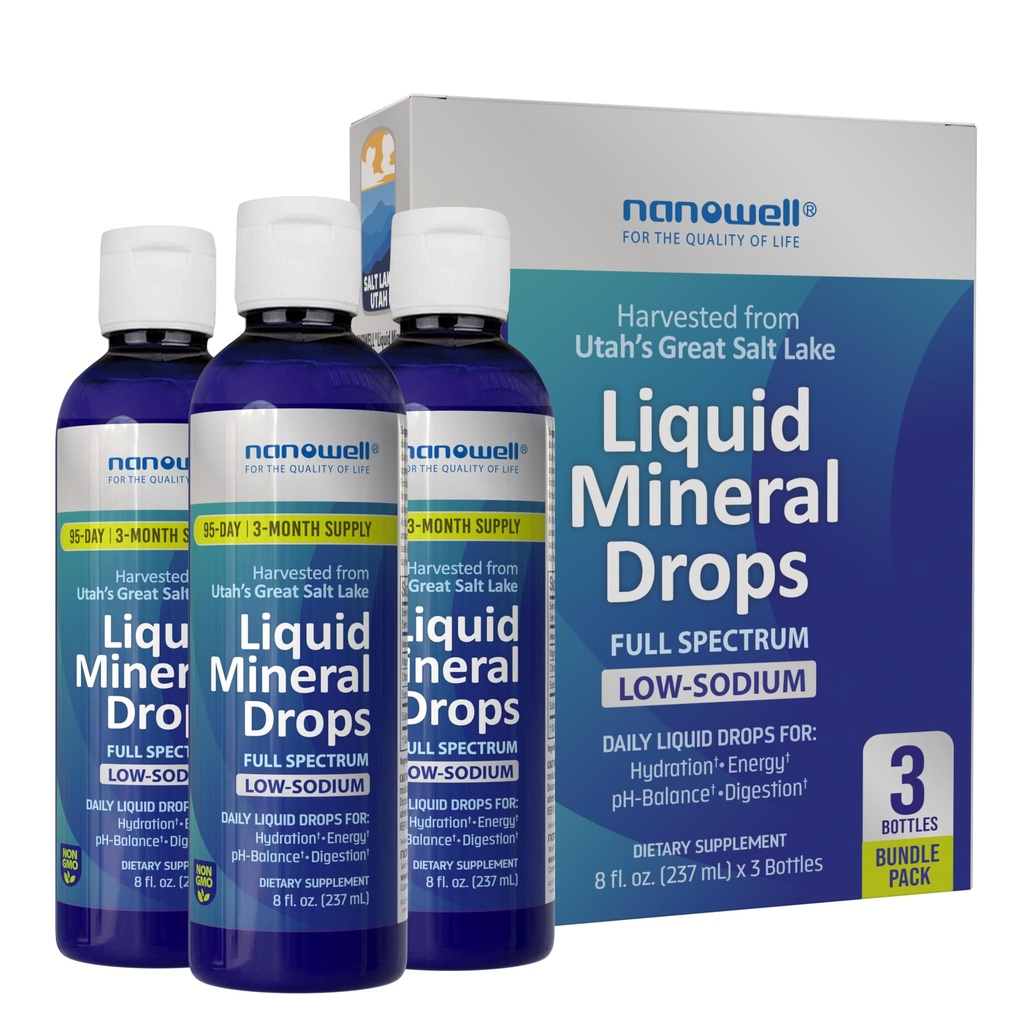 Flydende mineralsk drops - spor Mineral supplement Bud124; Fuld Spectrum Minerals