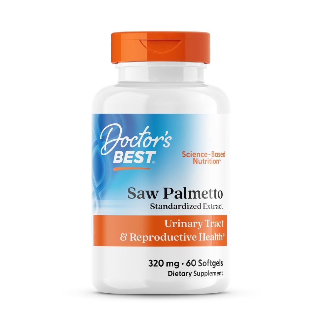 Doctor 's Best Best Saw Palmetto Extract (320 mg), Softgel Capsules, 60- Greve