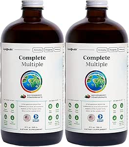 LIQUIDHealth Complete multiple Adult Liquid Multivitamin - Essential Vitamin, Minerals & Nutrients, Immunsupport, Gut Health, Energy, Detox - Made in USA, Vegan, Non- GMO, Sugar- Free (2 Pack)