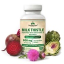 Liver Cleanse Detox & Repair 800mg - Herbal Milk Thistle Supplement - 80% Silymarin with Artichoke, Beetroot Extract for Digestion, Immune Health & Liver Support - Non-GMO - 90 Vegan Capsules