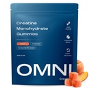 Creatine Monohydrate Gummies - Supports Muscle Growth, Recovery & Brain Function - Convenient & Easy to Take - Great Tasting Peach Flavor - 1g per Gummy, Low Sugar - 90 Count