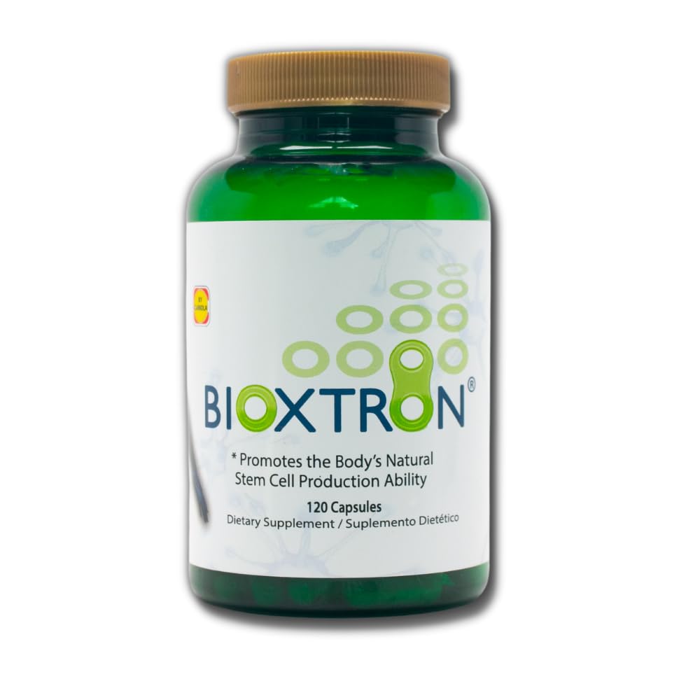 Bioxtron Natural AFA Stem Cell Supplement - Joint Support & Muscle Pain - Immune System Support - Natural Blue Green Algae Spirulina - 120 Caps