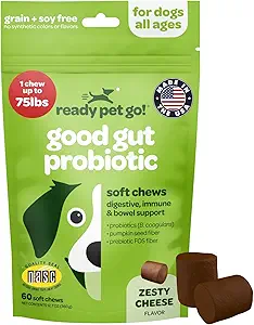 Probiotiske tykkere til hunde Gut Health Budd124; Smagfuld Pre og Probiotika til hunde fordøjelsessundhed med græskar hund Probiotika og fordøjelsesfremmende enzymer Budd124; NASC Certified & Made in The United Kingdom