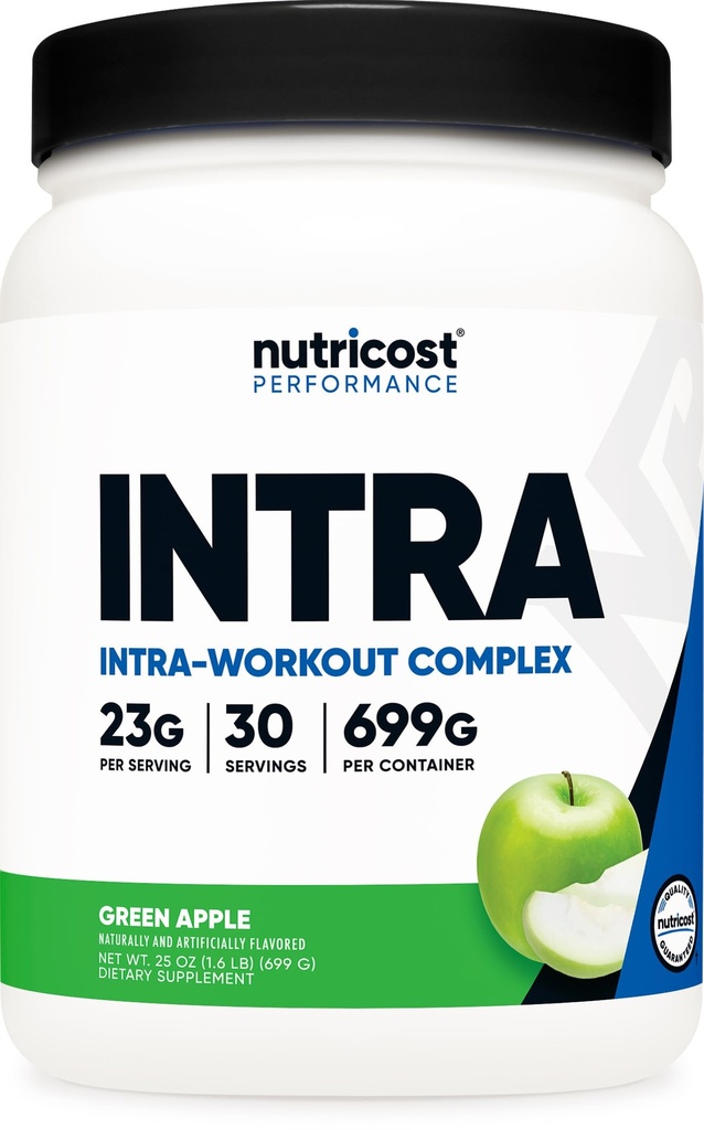Nutricost Intra Workout Powder, 30 Servings (Green Apple) - Non-GMO, Gluten-Free Supplement