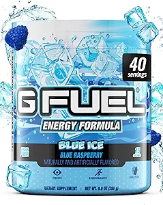 G Brændstof Clickmadding Energy Drink Powder, Pre Workout Koffein Mix for Gaming, Sugar Free Focus Amino, Vitamin + Antioxidanter, 9.8oz (Cherry Pomegranate, 40 Servere)