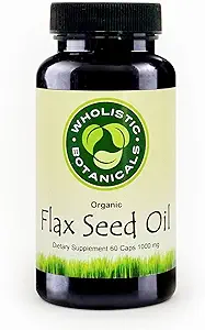 Hør Seed Oil Capsule - Gluten Free Omega 3 6 9 Brain Supplement - immunforsvar og inflammatorisk respons support