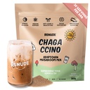 Renude Chagaccino - Chaga Mushroom Powder, Mushroom Coffee Drink Mix med adaptogener, Natural Energy and Immunsupport, Vegan, Keto, Zero Calorie Mushroom Blend Powder - 30 Serveringer
