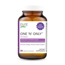 PURE VÆSENTLIGE ETIKER Et N Kun Multivitamin til kvinder, Natural One om dagen Herbal Supplement med vitamin D3, B12, og Biotin med hele fødevarer, 30 tabletter