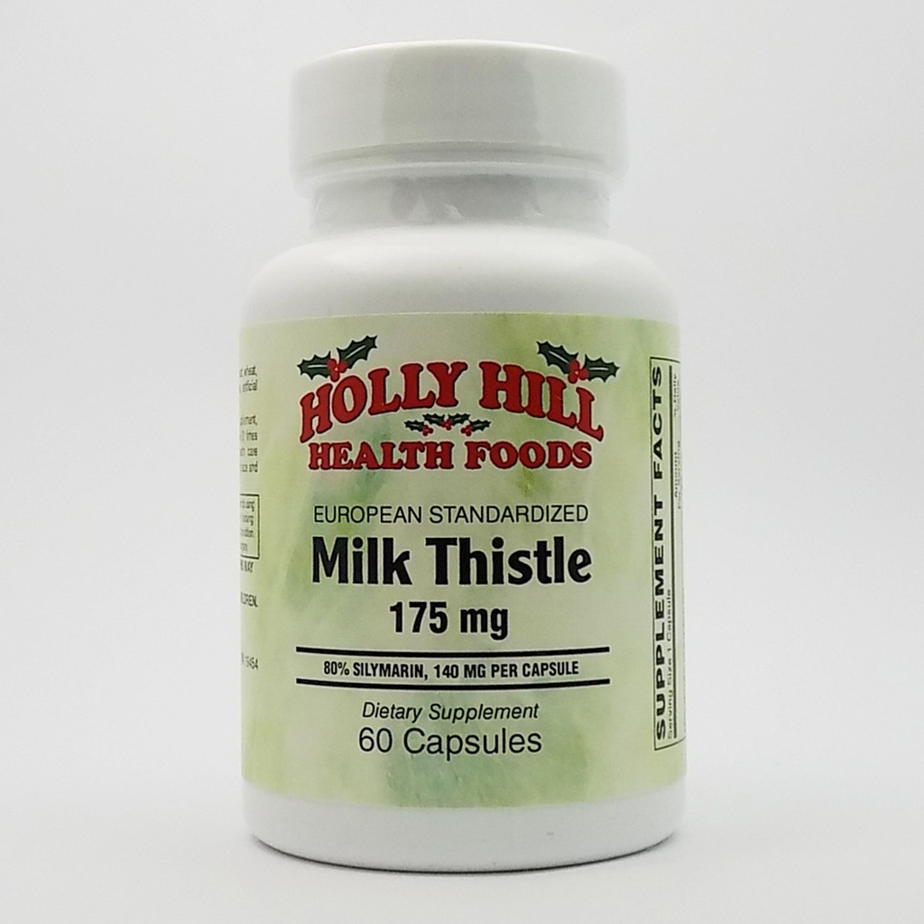 Holly Hill Health Foods, European Standardized Milk Thistle, 175 mg, 60 Capsules