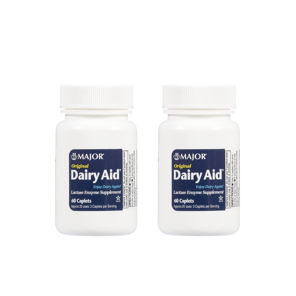Lactase Enzyme Caplets Generisk til Lactaid Original 120 Ea.