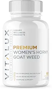 VIITAUX; 124; # 1 Rated Premium Women 's 9- in-1 Horny Goat Weed • 124; Kvinde sundhed, mood, Optimere blodgennemstrømning • 124; Ultra Dosed Formel w / 8 Kraftfulde ingredienser • 124; 3. part Testet + USA Made - 60 Kapsler