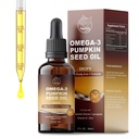 Omega-3 & Pumpkin Seed Oil Liquid Drops for Men, Pumpkin Seed Oil with Saw Palmetto, Liquid Supplement for Prostate*, Heart* & Brain* Health*, Alcohol-Free, 2 fl oz