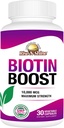 Rise- N- Shine Biotin Boost 10.000 mcg Biotin 10000 mcg til støtte hår, hud, negle og blærer 30 Tæl