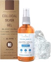 Pure kolloid sølv gel 40 PPM • 100% naturlige og kun 3 Ingredienser • Optimal tekstur og absorption (bedre end cremer) • Amber glas og Ultra-Practical Pump • Ebook inkluderet • Institut Katharos