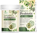 Probiotics 100 Billion CFU Per Serving - 16 Premium Strains + Prebiotics - Probiotic Supplement for Adults - Supports Immune & Digestive Health & Occasional Constipation, USA Bottled - 60 Capsules