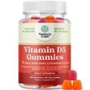 Natures Craft Vitamin D3 Gummies for Daily Wellness - Lækre D-vitamin Gummies for voksne med D3 2000IE per Servering Knoglemuscle & immunforsvar - Non- GMO Gelatine & Gluten Free (60 dages forsyning)