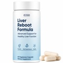 Liver Support Supplement Capsules, Liver Health Milk Thistle Extract with Turmeric & Inositol, Antioxidant & Daily Wellness Support, Vegetarian Capsules, 60 Count