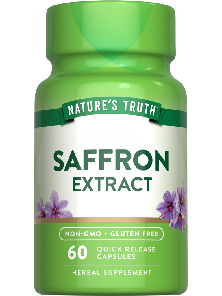 Nature 's Truth Saffron Extract Support 124; Koncentrerede Kapsler er 124; Non- GMO & Gluten Free